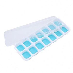 Ice Cube Trays 14-Ice Cube Trays with Spill-Resistant Removable Lid for Cocktail Freezer - Product Image 3