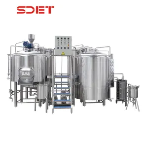 Machine de brasserie de bière d'équipement de brassage et de fermentation de la bière 10BBL avec à gaz