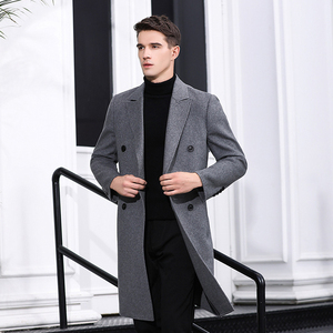 <span class=keywords><strong>Cappotto</strong></span> da <span class=keywords><strong>Uomo</strong></span> 70% Lana 30% Poliestere Giacca Lunga in Misto Lana Doppio <span class=keywords><strong>Cappotto</strong></span> <span class=keywords><strong>Invernale</strong></span> da <span class=keywords><strong>Uomo</strong></span> - Product Image 4