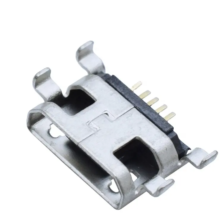 Usb A Type Connector Sink Plate PCB 5pin USB Jack Socket Charging Port Dock Plug Micro Usb Connector With Reel Package