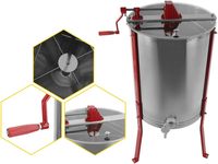 Machine de traitement du miel, centrifugeuse à miel, 4 cadres, extracteur de miel manuel en acier inoxydable pour l'équipement d'apiculture