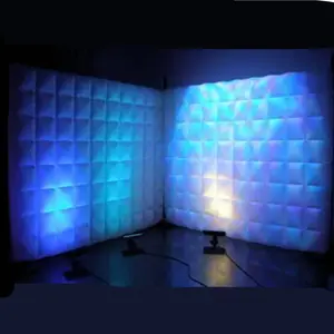 Airtight Hot Sale Decorative Big Inflatable Color Changing LED Light Wall Balloon for Events