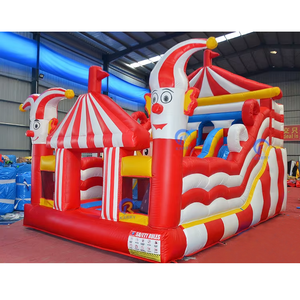 <span class=keywords><strong>Precio</strong></span> al por mayor: Castillo hinchable con tobogán de doble carril, tobogán acuático inflable, combo de juegos inflables para parques de atracciones y circo - Product Image 5