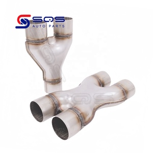 SQS, punta de escape personalizada de <span class=keywords><strong>f</strong></span>ábrica de alta calidad, tubo Y, conector adaptador de escape doble de acero inoxidable 304, <span class=keywords><strong>precio</strong></span> de <span class=keywords><strong>f</strong></span>ábrica - Product Image 5