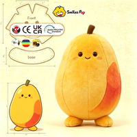 Jouets en peluche personnalisés mangue et légumes, qualité supérieure, cadeaux pour enfants, articles promotionnels d'entreprise, logo brodé
