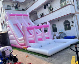 Toboggan aquatique gonflable commercial en PVC pour adultes, grande piscine gonflable, jeux gonflables pour enfants et adultes - Product Image 5