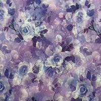 Tissu en popeline de coton imprimé de fleurs à l'aquarelle personnalisé, motif de roses vintage pour robe, chemisier, textile de maison pour femmes
