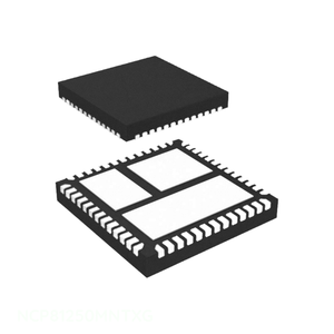 ซื้อออนไลน์ ชิ้นส่วนอิเล็กทรอนิกส์ NCP81250MNTXG 48 VFQFN ชิปจัดการพลังงาน (PMIC) แบบแผ่นติดตั้งภายนอก - Product Image 1