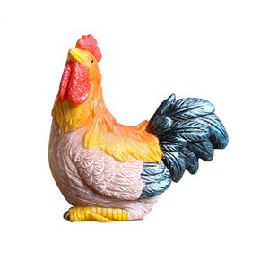 Nuevo hogar jardín Micro paisaje Animal resina artesanías al aire libre Gallo adornos Animal pollo escultura - Product Image 5