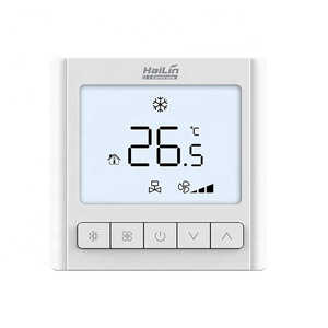 Thermostat Classique à Écran LCD pour Systèmes CVC 4 Tubes FCU – Contrôleur de Température pour Supermarché, Prix de Gros HL109FCV2 - Product Image 1