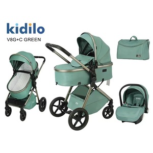 Passeggino Kidilo alto paesaggio per bambini-bambino a due vie compatto leggero 3-in-1 Pouch Car - Product Image 5