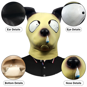 Masque de crâne intégral effrayant en latex respirant pour cosplay de chien, idéal pour Halloween, maison hantée et escape room - Product Image 4