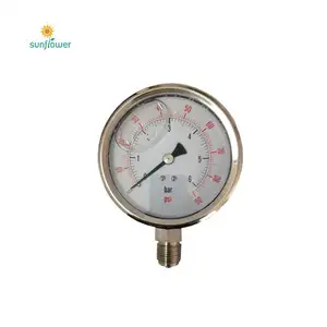 brass stainless steel ss 316 pressure gauge manometer socket components