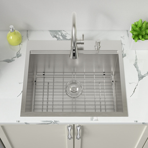 Fregadero de Lavandería de Acero Inoxidable de 12 Pulgadas de Profundidad para Encimera, Fregadero Individual para Lavandería y Servicios Públicos con Tabla de Lavar y Grifo, Disponible en Almacén de EE. UU. - Product Image 4