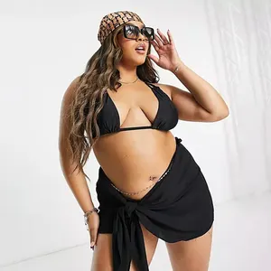 Pareo brasiliano Cover Up Plus Size costume da bagno Set bali Sexy Mature sarong tessuto pareo 2022