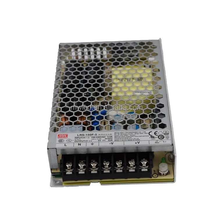 Interruptor de proyector de minería de PC de 150W Fuente de alimentación ajustable de 24V CC con modo de conmutación eléctrica 10A Luz LED Salida de frecuencia de 50Hz
