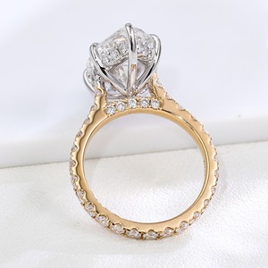 IGI Marquise Cut Lab Grown Diamond 10K 14K 18K <span class=keywords><strong>Anillo</strong></span> de oro <span class=keywords><strong>Anillo</strong></span> de <span class=keywords><strong>moda</strong></span> personalizado para compromiso de boda Joyería clásica de aniversario - Product Image 3