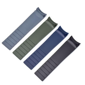 Correa de reloj deportivo <span class=keywords><strong>Longines</strong></span> Conquest para hombre, correa de buceo de goma suave de 21mm, accesorio de acero inoxidable de 22mm - Product Image 2