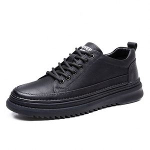 Nuevos Zapatos de Moda para Hombre, Zapatos Casuales de Suela Suave, Zapatos Casuales de Cuero de Caña Baja para Hombre - Product Image 6