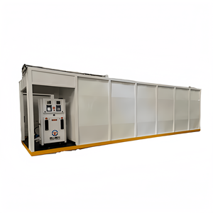 Station de ravitaillement mobile sur skid pour azote <span class=keywords><strong>liquide</strong></span> et distributeur de carburant diesel, conteneur ISO en acier au carbone - Product Image 4