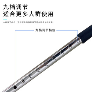 Aluminum Alloy Walking Stick Four Corner Base <b>Adjustable</b> <b>Height</b> For Elderly Outdoor Use - Product Image 3
