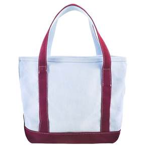 Bolsa de Mano de Lona Estética en Negro, Beige, Blanco y Azul Marino, con Bolsillos Interiores y Exteriores, para Mujer - Product Image 4