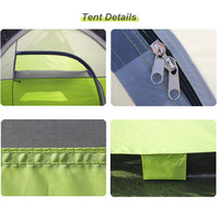 Tente de camping double couche pour 2 personnes, design imperméable et coupe-vent, randonnée et alpinisme