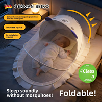Moustiquaire Bébé Pliable Anti-Lumière, Couverture Intégrale, Anti-Moustiques, Chiffrée, pour Berceaux Sans Fond, Universelle, pour Nourrissons et Nouveau-nés