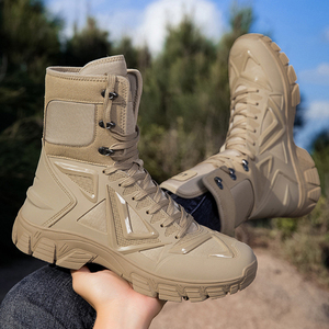 DSF54 AS33 LOKWT Men Tan Brown Mesh Tactical <b>Boots</b> Breathable All Seasons Outdoor <b>Hiking</b> Walking <b>Boots</b> Wholesale - Product Image 4