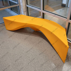 Tabouret moderne en FRP pour l'extérieur et l'intérieur, durable, meubles en fibre de verre pour hôtels, parcs, cours, hôpitaux - Product Image 3