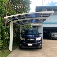 Auvent de voiture portable en alliage d'aluminium, imperméable et durable, avec tente de garage facile à assembler pour un seul véhicule