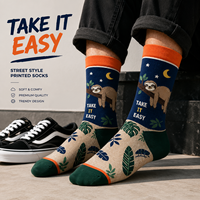 Chaussettes de sport à impression numérique sans couture à 360 degrés, personnalisables avec n'importe quel motif, en coton, bambou, nylon, polyester, laine mérinos