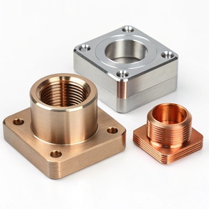 CNC Machined Copper <b>Mounting</b> Bracket with Multiple Drilled Holes Milling Forging Al Parts - Product Image 4