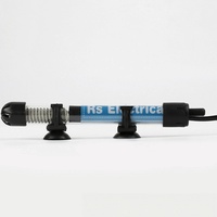 Chauffe-eau submersible pour aquarium JSD 25W 220V en verre de quartz, tige chauffante pour aquarium, thermostat rotatif réglable avec manchon de protection