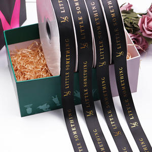 Rollos de Cinta Personalizados con Logotipo de Marca, Tamaños Personalizados, Impresión de Diseños, Precio de Fábrica, Cinta de Satén y Grosgrain para Regalo - Product Image 2