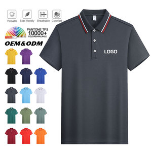 Wholesale 100% Polyester Polo Shirt Custom Embroidered Polyester Golf Polo Shirt for Men