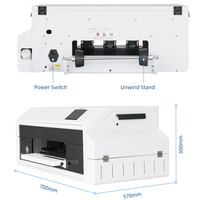 Printer DTF A3 New Macro Color XP600 untuk Kaos, Tekstil, Film PET, Portabel, Otomatis, Tinta Pigmen, Transfer Panas, Pencetakan Lem