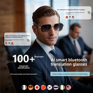 Occhiali per Traduzione AI in Oltre 100 Lingue, Traduzione in Tempo Reale, Ascolto Musica, Chiamate, Occhiali Intelligenti - Product Image 3