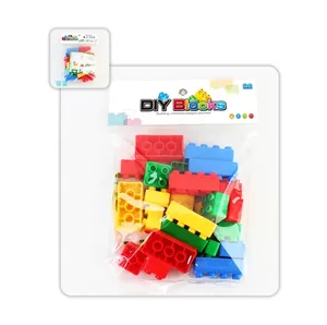 Hot sale children building blocks bricks toys 30pcs colorful plastic puzzle blocks toys kids building