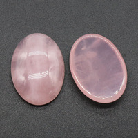 Vente en gros de cabochons en pierre naturelle en forme d'œuf 18*25mm, dôme simple, ovale, cristal, pierre précieuse pour incrustation de bague, bricolage