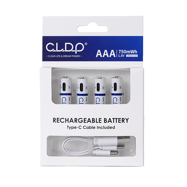 High Quality 1.5v Triple a Size Usb Type-c Li-ion Cell Lithium Ion AAA Usb Rechargeable Battery 4pcs-pack for Sale