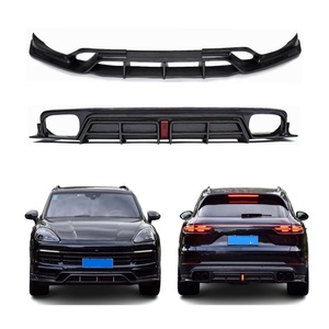 Modification et amélioration de voiture 9Y0 2018-2023 : Lame avant en fibre de carbone et lame arrière pour Cayenne Coupé - Product Image 1