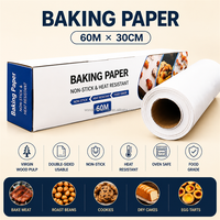 Papier sulfurisé antiadhésif en silicone pour four, en rouleau, avec rainures perforées, pour cuisson et emballage, vente en gros personnalisée