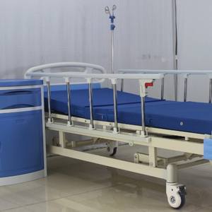 Camas de Hospital de ABS al por Mayor con Manivela Manual, Respaldos Metálicos con Certificación ISO para el Cuidado de Ancianos en Residencias de Ancianos - Product Image 5