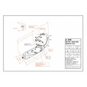 Sito per il sistema di scarico per motociclette a 2002 12472 da 50 KAT di nuova generazione di Yamaha BW - Product Image 1