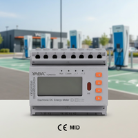 Medidor de Energía CC de 1000V con Certificación YADA MID, Clase 0.5, 600A, RS485 Modbus, Riel DIN, Medidor de kWh para Cargador de Vehículos Eléctricos de Doble Circuito y BESS Solar