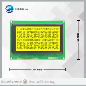 Écran lcd graphique de haute qualité 4.7 pouces 240X128 JXD240128B STN jaune LED positives rétroéclairage modules lcd lecteur T6963C/UC6963