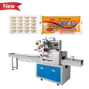 CE approved automatic frozen food tray siomai gyoza dumpling pillow bag package packing machine