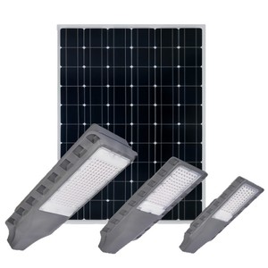 ไฟถนนพลังงานแสงอาทิตย์ 60V LED อลูมิเนียมอัลลอยด์ รีโมทคอนโทรล ติดผนัง ไฟส่องสว่างกลางแจ้ง - Product Image 1
