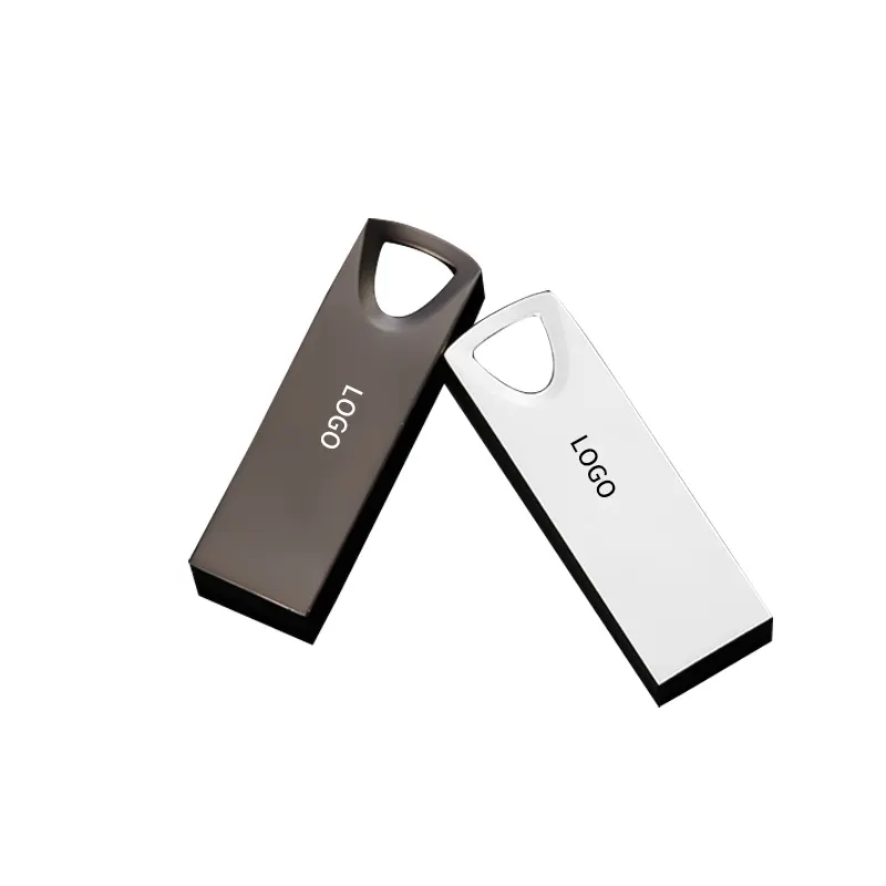 Presentes promocionais corporativos Unidade flash USB de metal barata 4GB 8GB Atacado Pendrive 64GB Logotipo personalizado USB Stick 2.0